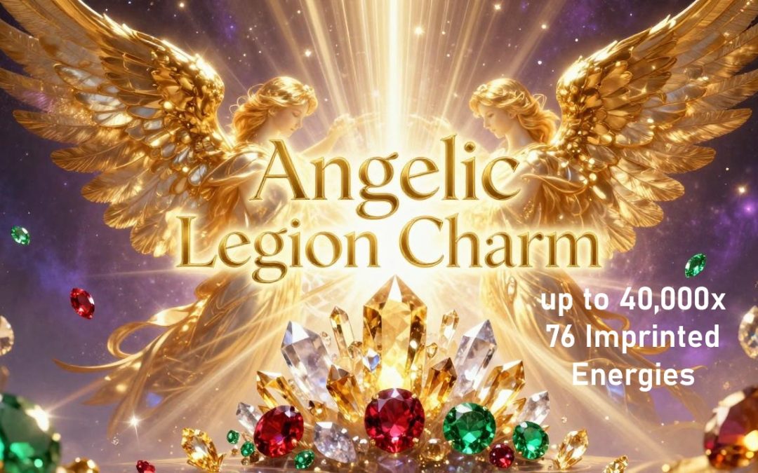 angels and crystals illustration